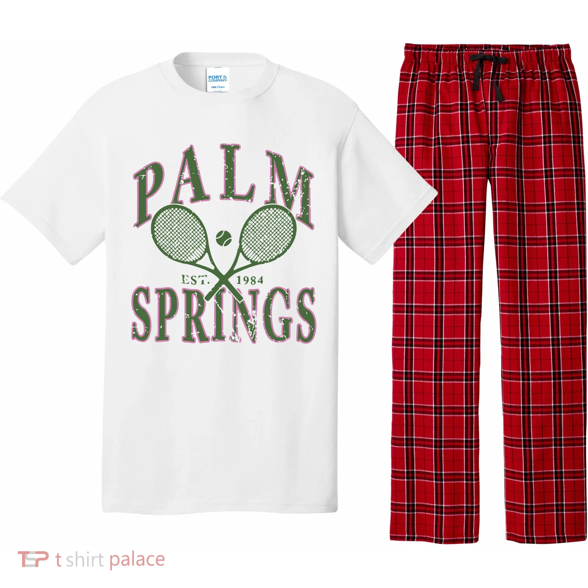 Palm Springs Tennis Pajama Set