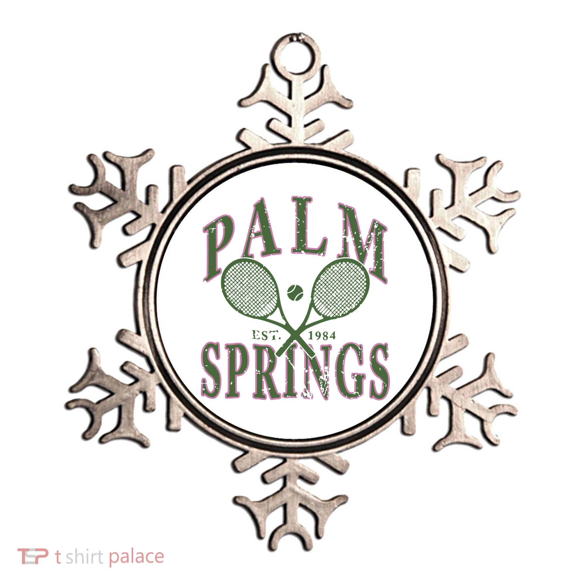 Palm Springs Tennis Ornament