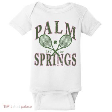 Palm Springs Tennis Baby Bodysuit