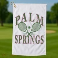 Palm Springs Tennis Golf Towel thumb 1