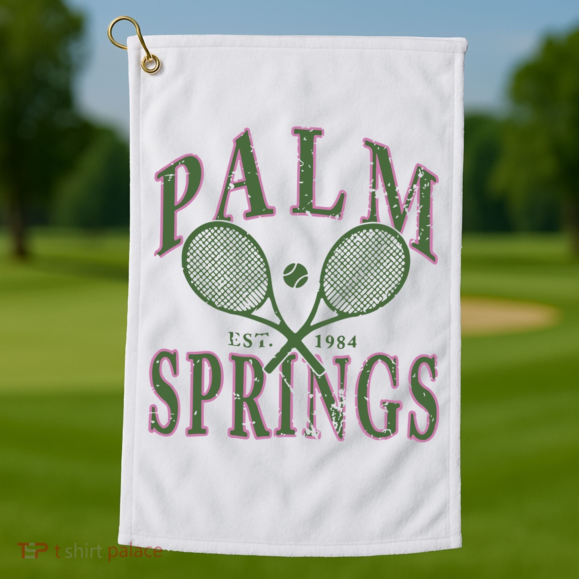 Palm Springs Tennis Golf Towel