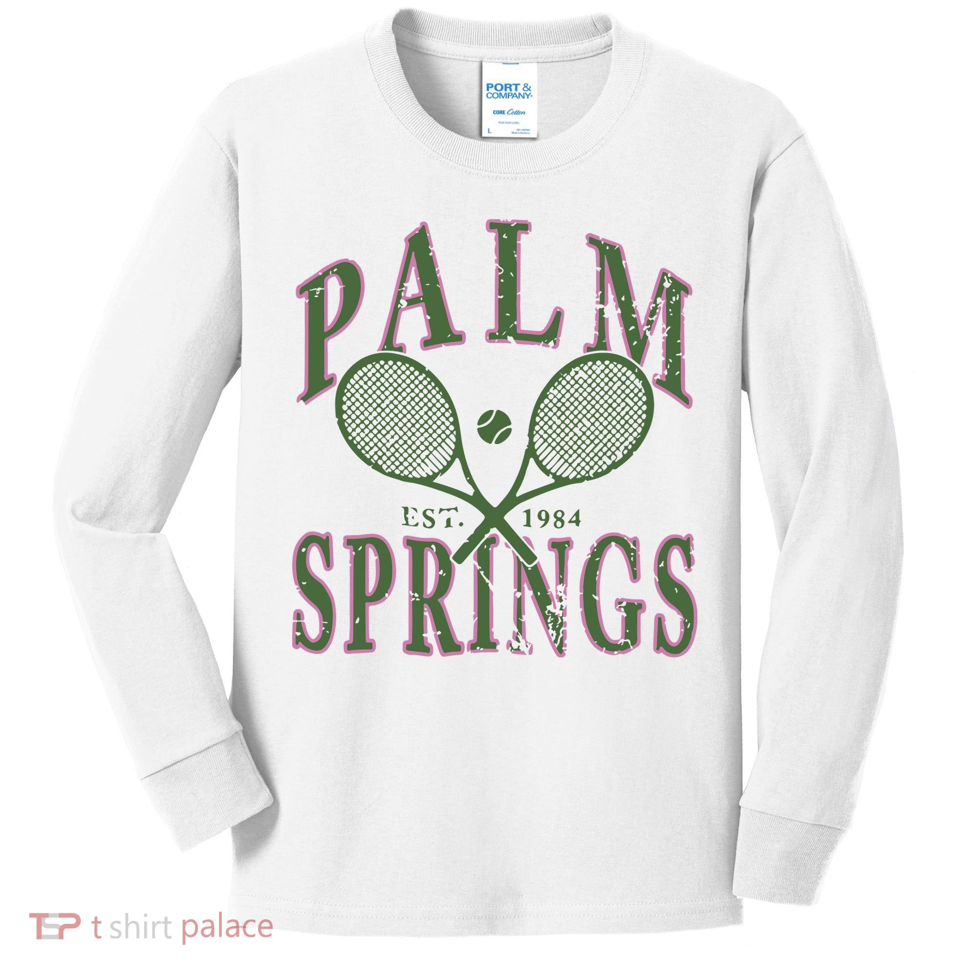 Palm Springs Tennis Kids Long Sleeve Shirt