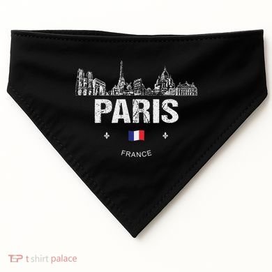 Paris Souvenir Travel USA-Made Doggie Bandana