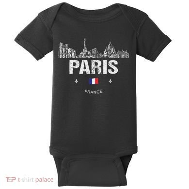 Paris Souvenir Travel Baby Bodysuit
