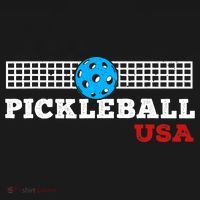 Pickleball Support The Team Pickleball Player USA Flag Ornament thumb 1