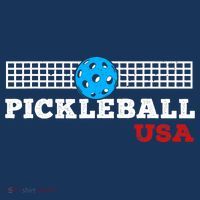Pickleball Support The Team Pickleball Player USA Flag Long Sleeve Shirt thumb 2