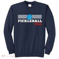 Pickleball Support The Team Pickleball Player USA Flag Sweatshirt thumb 0