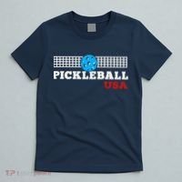 Pickleball Support The Team Pickleball Player USA Flag T-Shirt thumb 5