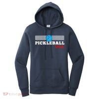 Pickleball Support The Team Pickleball Player USA Flag Women's Hoodie thumb 0