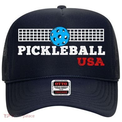 Pickleball Support The Team Pickleball Player USA Flag Hat