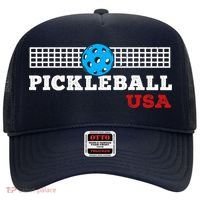 Pickleball Support The Team Pickleball Player USA Flag Hat thumb 0