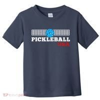 Pickleball Support The Team Pickleball Player USA Flag Toddler T-Shirt thumb 0