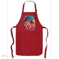 Paint Splatter USA American Flag Eagle Head Apron thumb 0