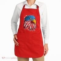 Paint Splatter USA American Flag Eagle Head Apron thumb 2