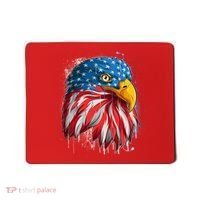 Paint Splatter USA American Flag Eagle Head Mousepad thumb 0