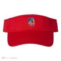 Paint Splatter USA American Flag Eagle Head Visor thumb 0
