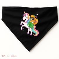 Pineapple Swinger Unicorn  Swinging Lifestyle Polyamory USA-Made Doggie Bandana thumb 0
