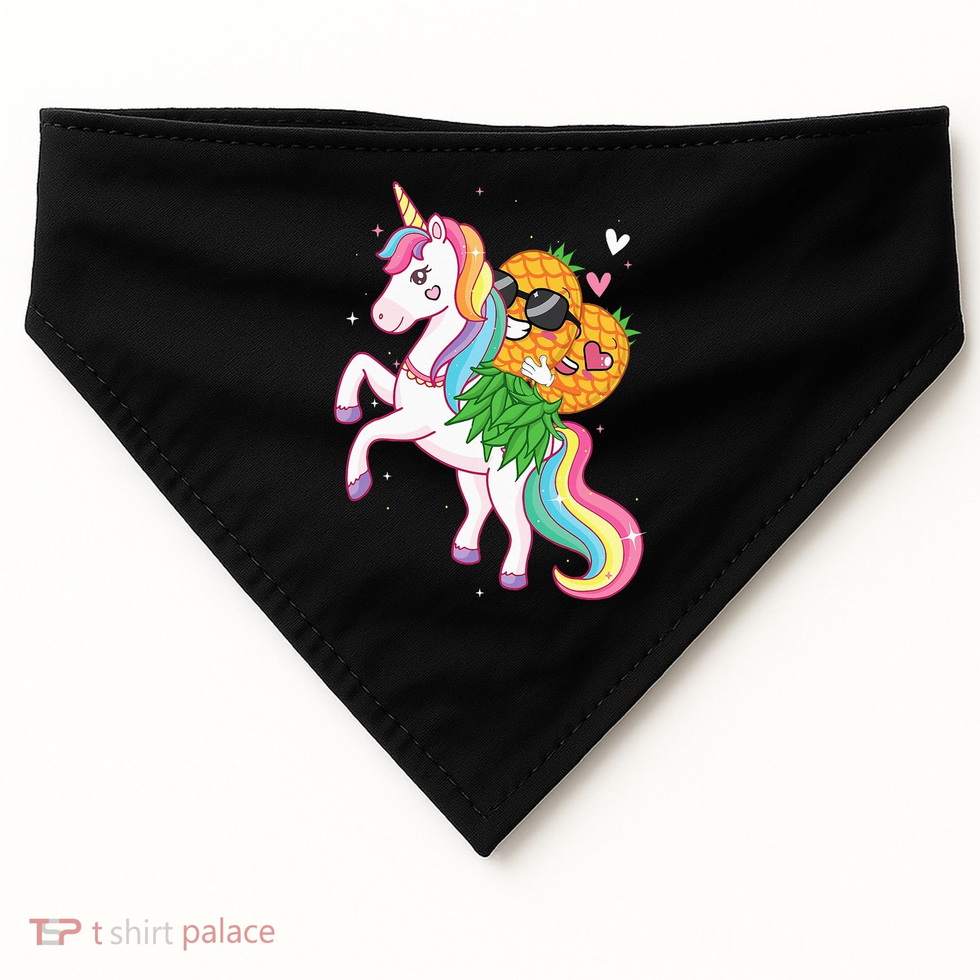 Pineapple Swinger Unicorn  Swinging Lifestyle Polyamory USA-Made Doggie Bandana
