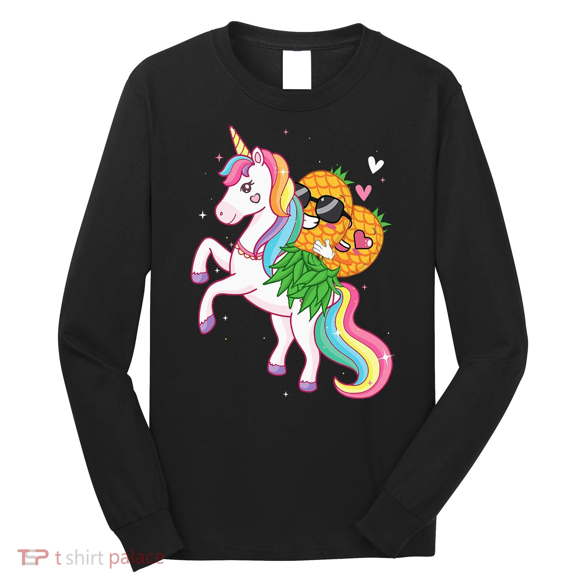 Pineapple Swinger Unicorn  Swinging Lifestyle Polyamory Long Sleeve Shirt