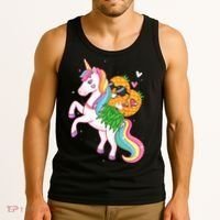 Pineapple Swinger Unicorn  Swinging Lifestyle Polyamory Tank Top thumb 3