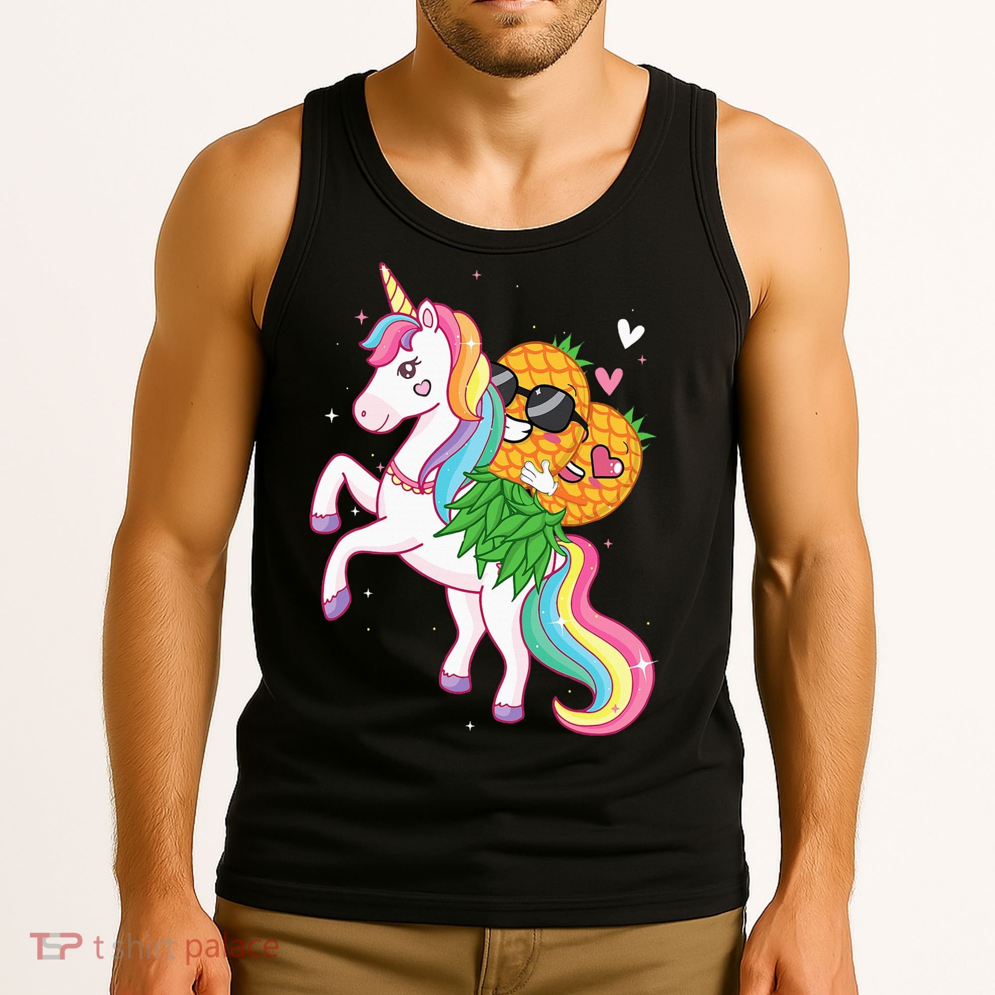 Pineapple Swinger Unicorn  Swinging Lifestyle Polyamory Tank Top