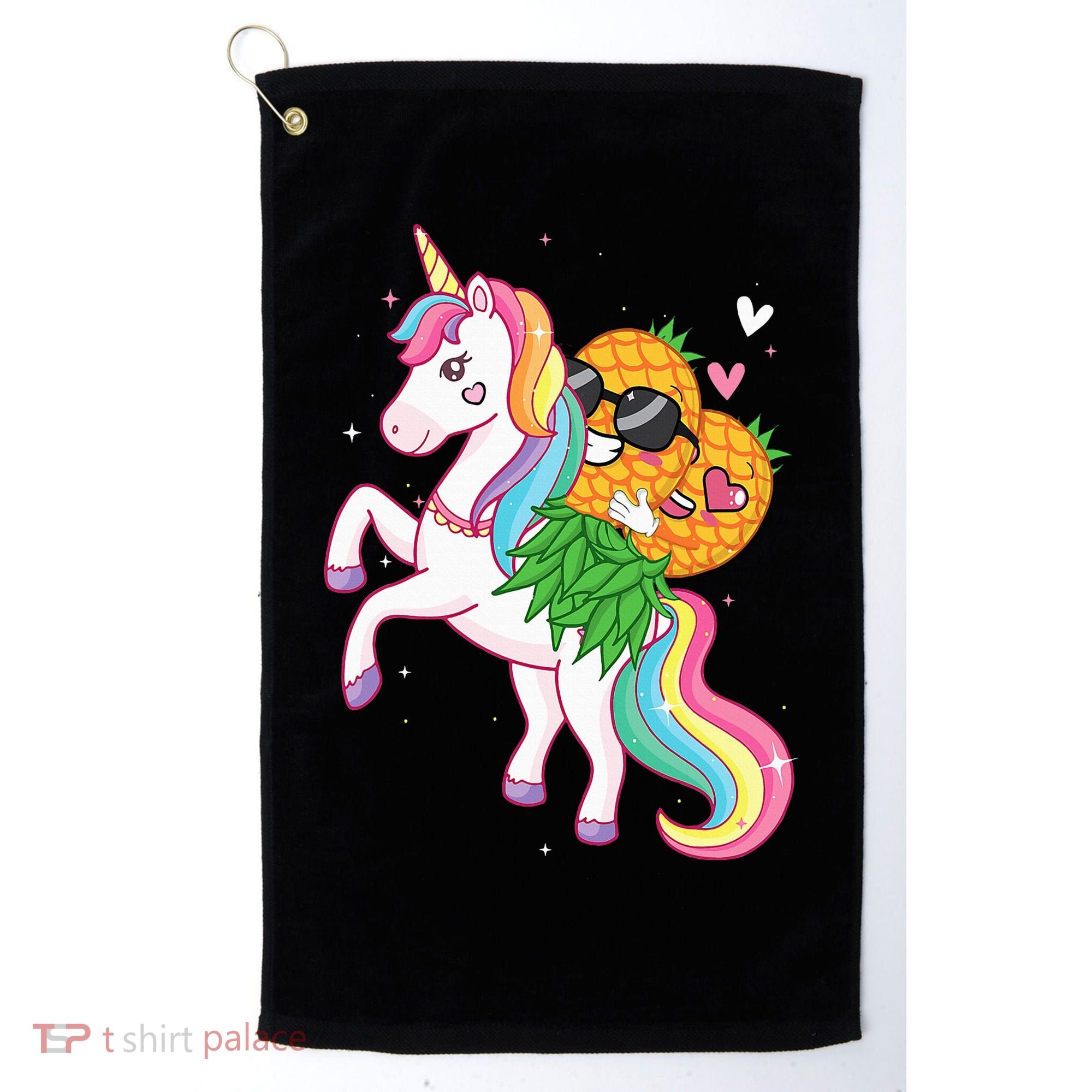 Pineapple Swinger Unicorn  Swinging Lifestyle Polyamory Golf Towel
