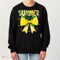 Preppy Summer Vibes Lemon Bow Girly Summer Women's Sweatshirt thumb 0