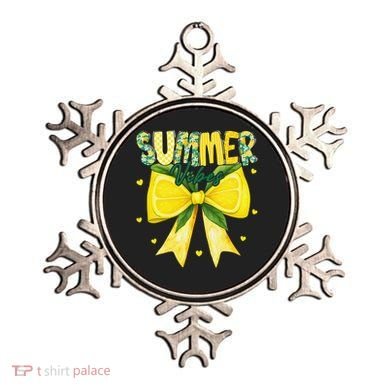 Preppy Summer Vibes Lemon Bow Girly Summer Ornament
