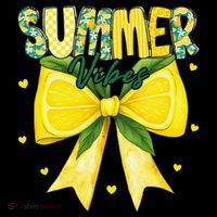 Preppy Summer Vibes Lemon Bow Girly Summer Ornament thumb 1