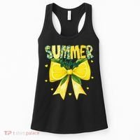 Preppy Summer Vibes Lemon Bow Girly Summer Women's Tank Top thumb 0