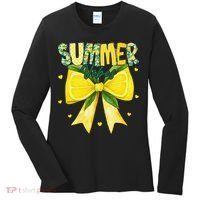 Preppy Summer Vibes Lemon Bow Girly Summer Women's Long Sleeve Shirt thumb 0