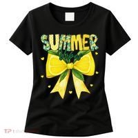Preppy Summer Vibes Lemon Bow Girly Summer Women's T-Shirt thumb 0