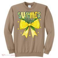 Preppy Summer Vibes Lemon Bow Girly Summer Sweatshirt thumb 0
