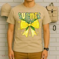 Preppy Summer Vibes Lemon Bow Girly Summer T-Shirt thumb 6