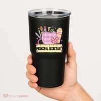 Principal Secretary Valentine S Day Teacher Frame Tumbler thumb 2