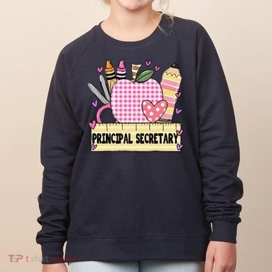 Principal Secretary Valentine S Day Teacher Frame Women's Sweatshirt