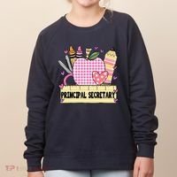 Principal Secretary Valentine S Day Teacher Frame Women's Sweatshirt thumb 0