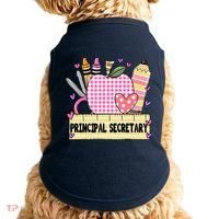 Principal Secretary Valentine S Day Teacher Frame Doggie Tank thumb 0