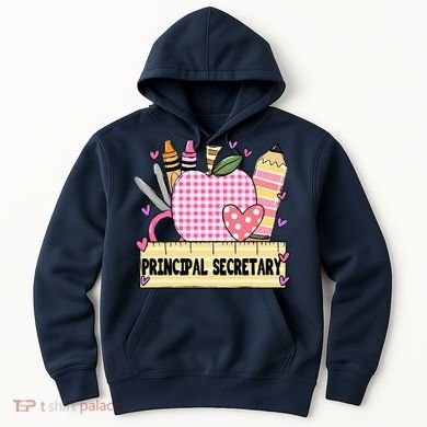 Principal Secretary Valentine S Day Teacher Frame Hoodie
