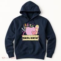 Principal Secretary Valentine S Day Teacher Frame Hoodie thumb 0
