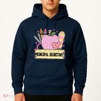 Principal Secretary Valentine S Day Teacher Frame Hoodie thumb 2