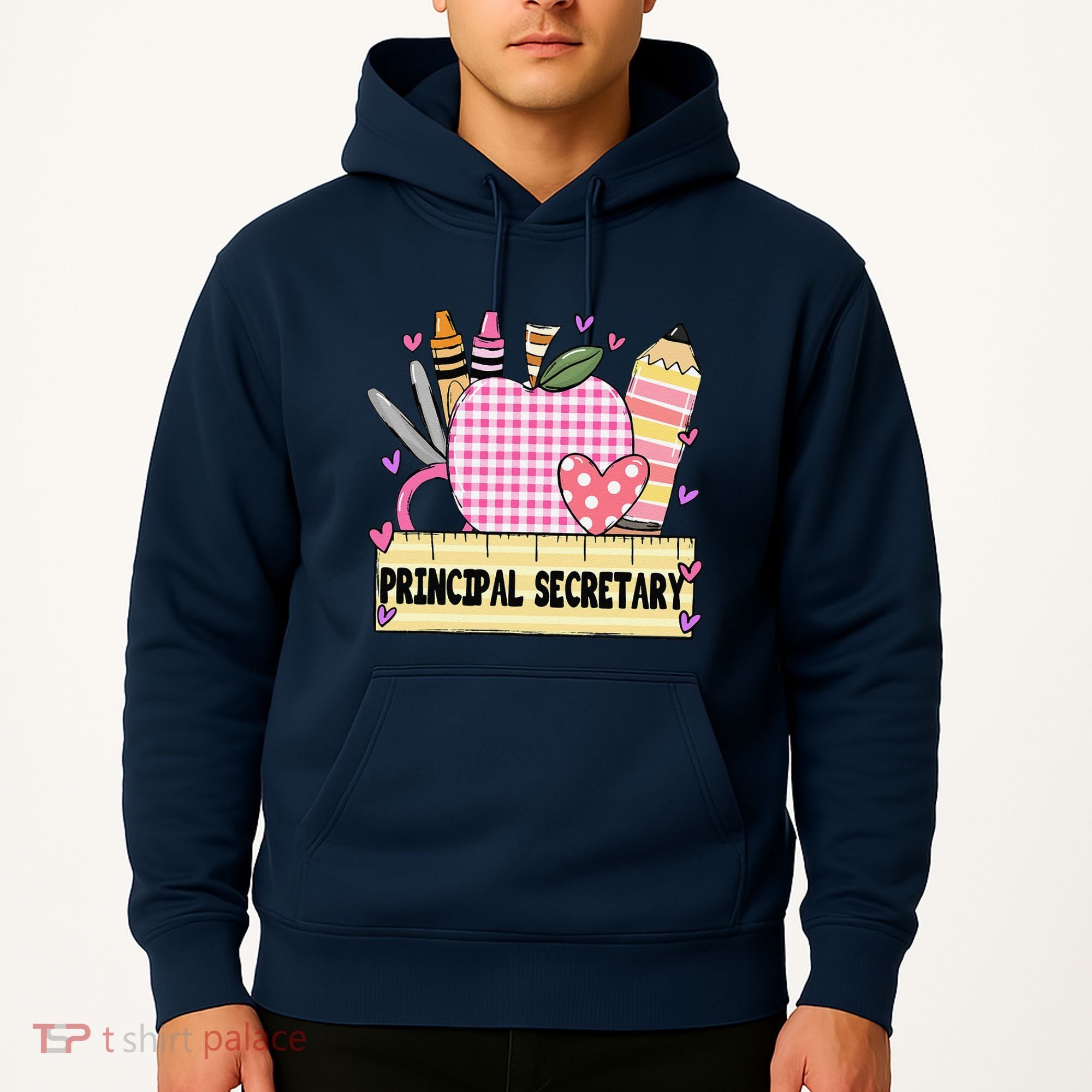 Principal Secretary Valentine S Day Teacher Frame Hoodie