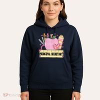 Principal Secretary Valentine S Day Teacher Frame Hoodie thumb 5