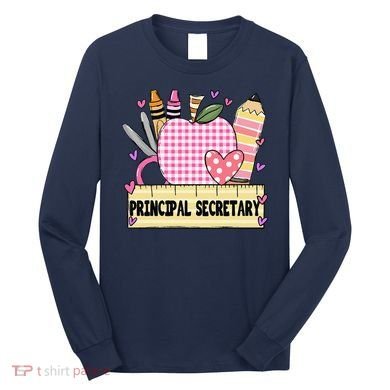 Principal Secretary Valentine S Day Teacher Frame Long Sleeve Shirt