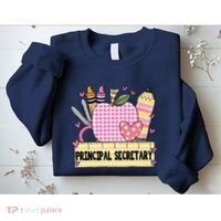 Principal Secretary Valentine S Day Teacher Frame Sweatshirt thumb 2