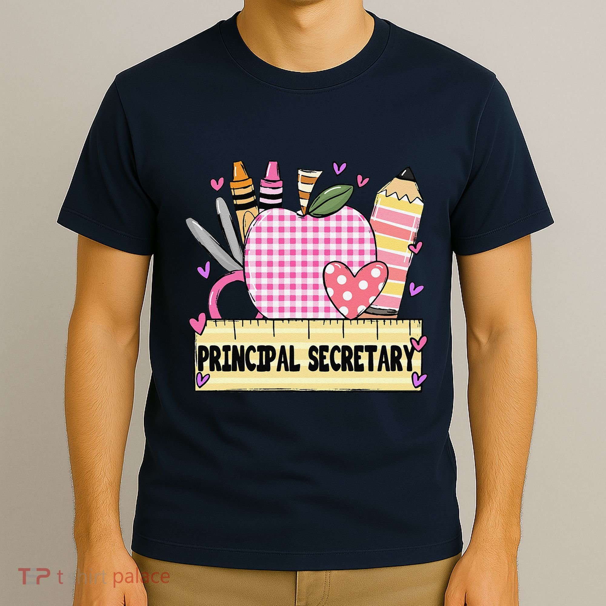 Principal Secretary Valentine S Day Teacher Frame T-Shirt