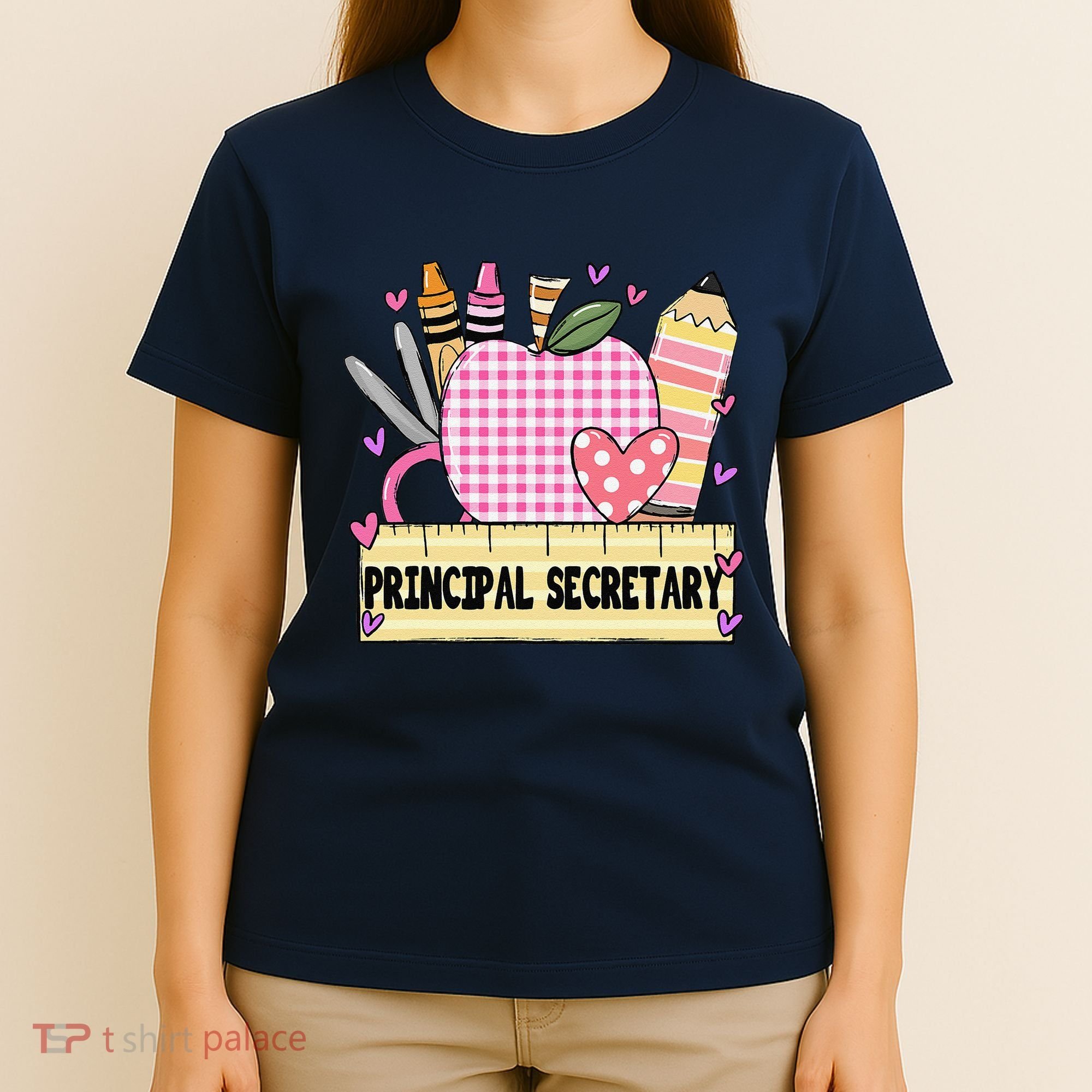 Principal Secretary Valentine S Day Teacher Frame T-Shirt
