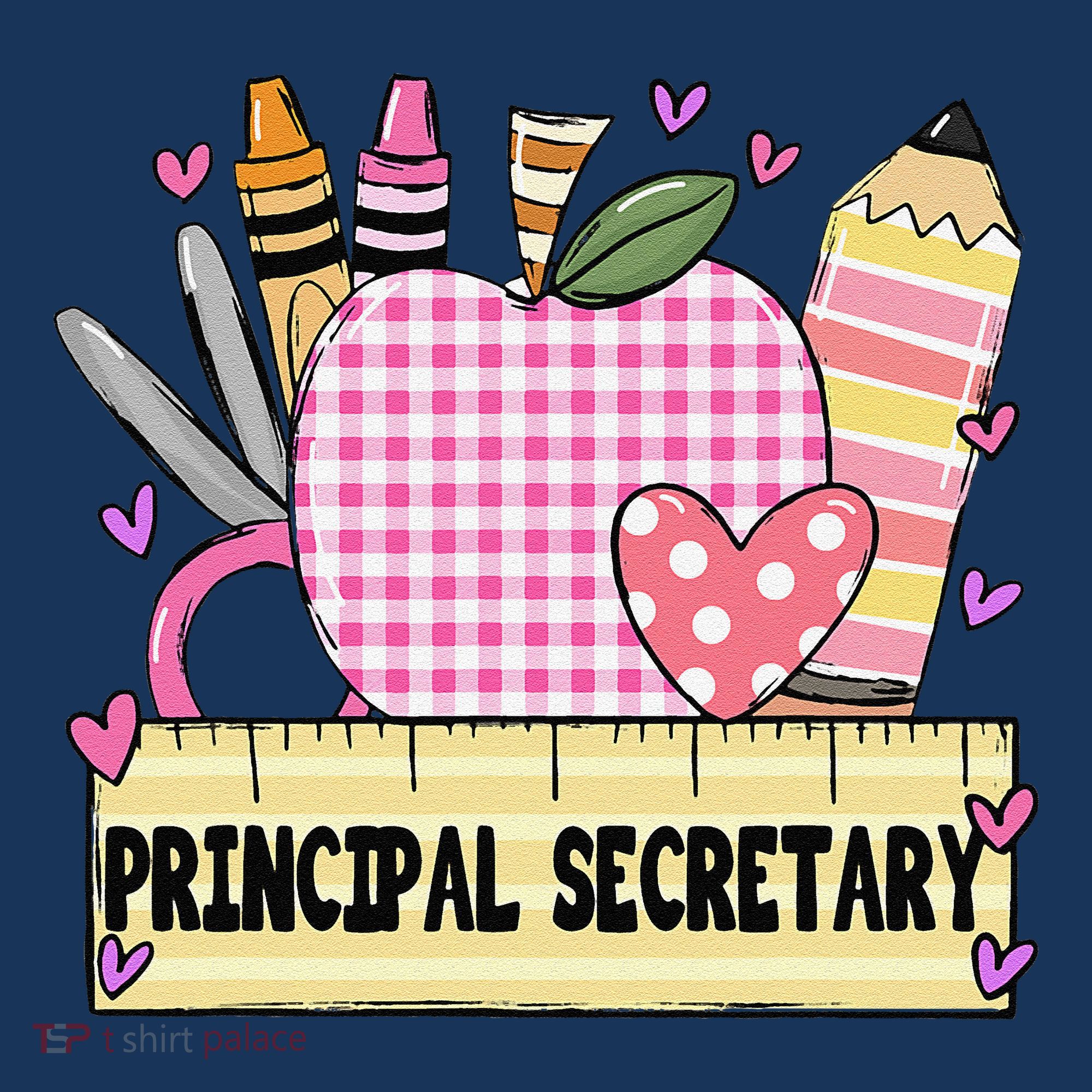 Principal Secretary Valentine S Day Teacher Frame Women's Hoodie