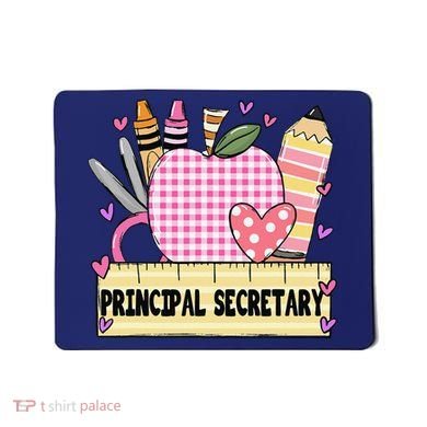 Principal Secretary Valentine S Day Teacher Frame Mousepad