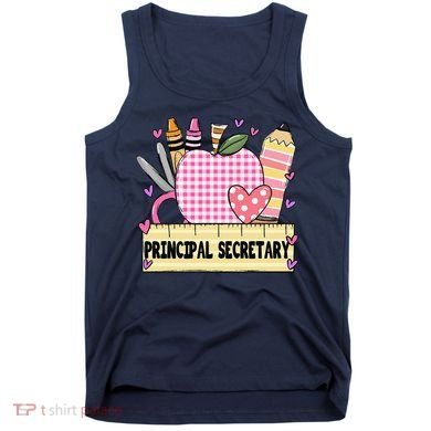 Principal Secretary Valentine S Day Teacher Frame Tank Top